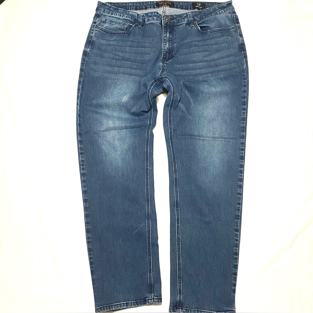 Ring of Fire Men’s Slim Fit Stretch Jeans Blue Wash 38x32 Comfort Denim Casual